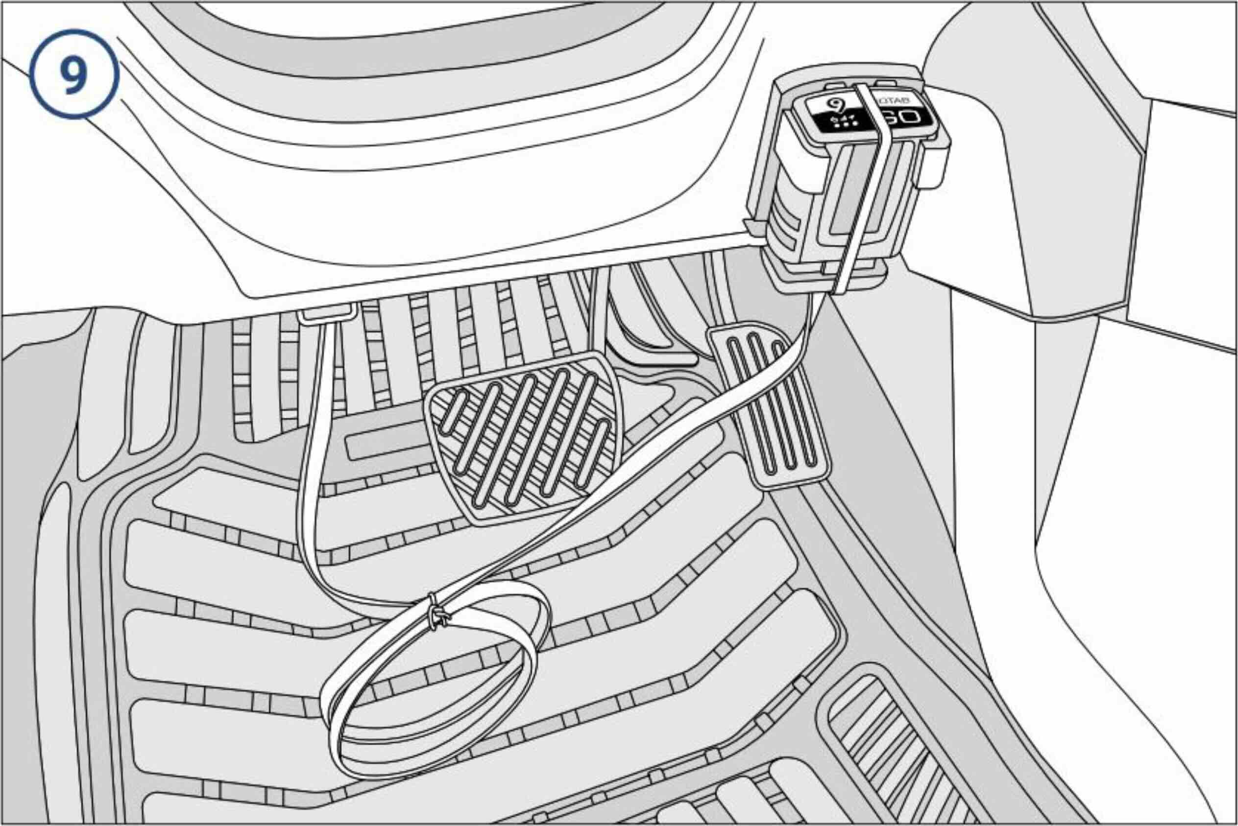 GO Device tightening the cable